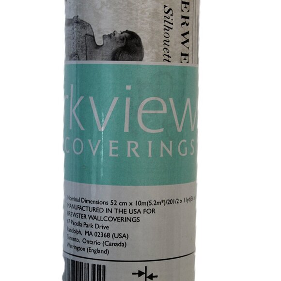 Vintage Wallpaper NWT Parkview #55764 Black & White ladies ad's 21in x 33ft - Picture 1 of 16